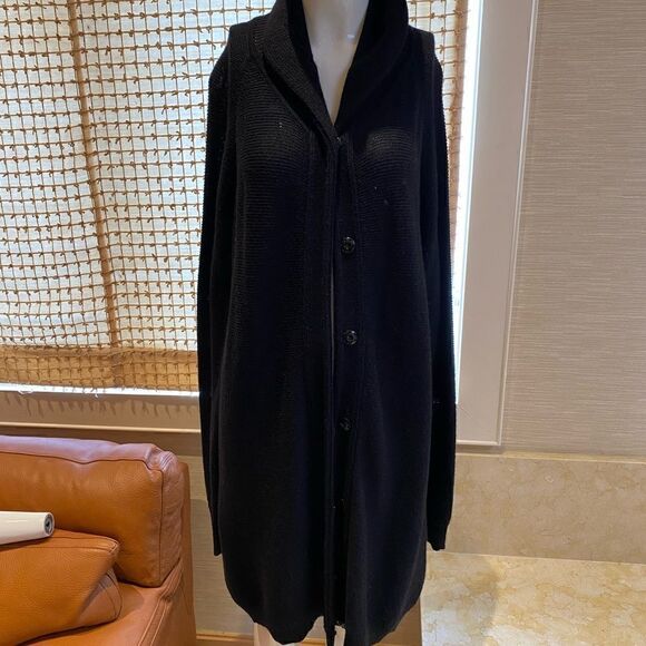 Balenciaga Paris long black cardigan sweater. Size 38 - Picture 2 of 7